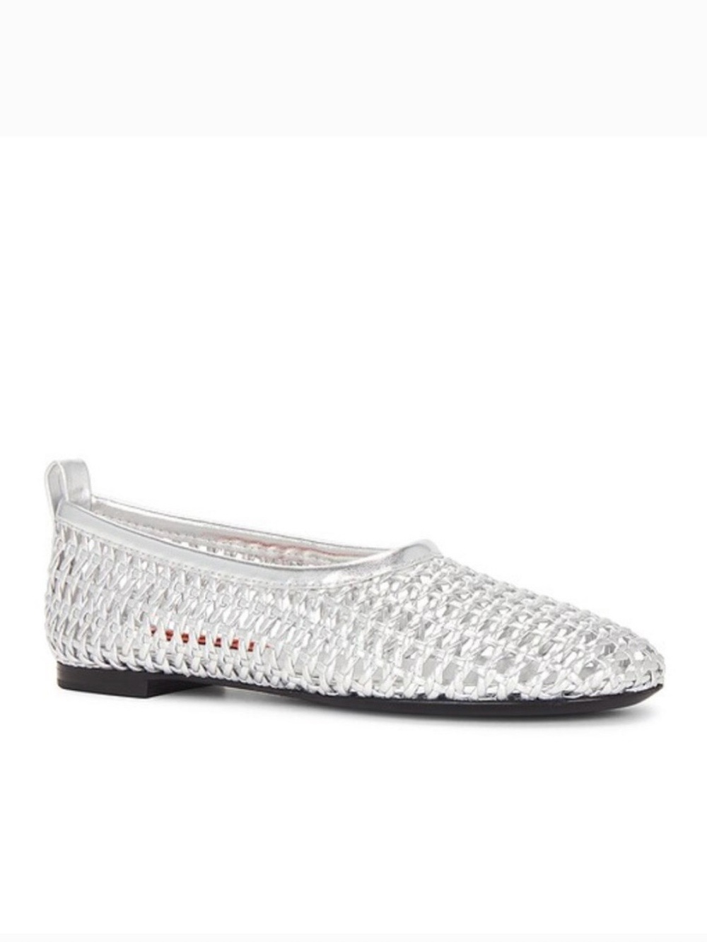 Simon Miller Silver Woven Riad flats